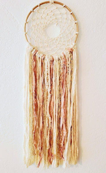 8 inch ~ Blush & Neutral Dreamcatcher