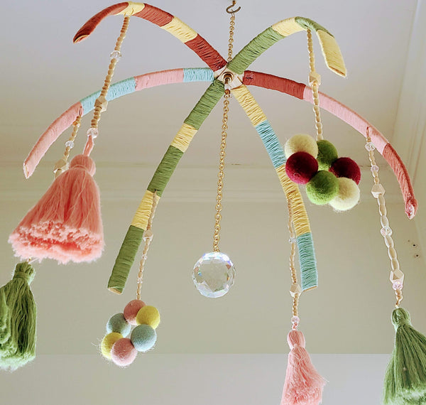 Crib Mobile - Large, color block